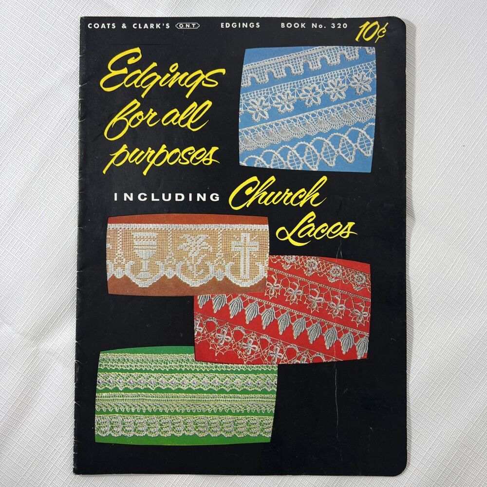 Crochet - Edgings - Church Laces - Vintage - Coats and Clark's